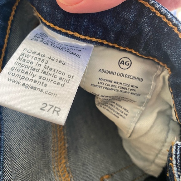 EUC Adriano Goldschmied the prima cigarette leg women’s jeans size 27R - Picture 5 of 7